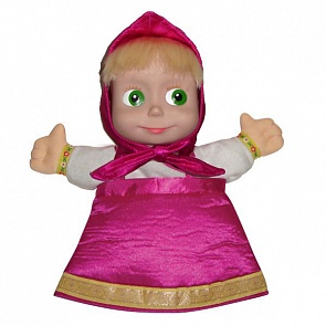 Кукла-перчатка Маша по мотивам мультфильма «Маша и Медведь», 27 см. (Мульти-Пульти, V86068/27Asim)